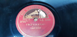 PABLO CASALS GRAMOFONLEMEZ  78 - AS RPM  SELLAK