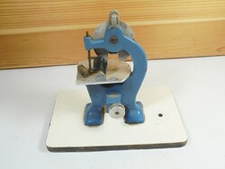 Retro régi szalagfűrész makett mini játék iskolai szemléltető eszköz kb. 1960-as évek