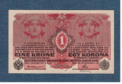 1 Korona 1916 ounce on beige paper