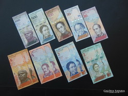 Venezuela 13 darab bolivár LOT !  Szép ropogós bankjegyek
