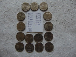 Usa souvenir 25 cents - 1/4 dollar lot of 15 pieces!