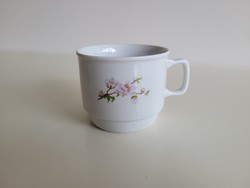 Old zsolnay porcelain mug with retro tea cup
