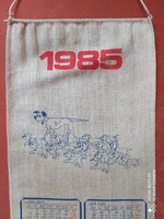 Textile calendar 101 puppies - county cinema industry company 1985