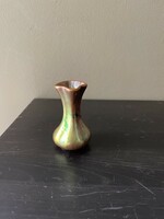 Zsolnay miniature vase, eosin mini vase