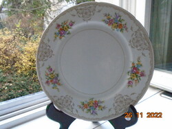 Klosterle TK Thun Barokk cseh virágcsokros,jelzett,számozott tál 23,5 cm