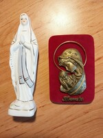 Szűz Mária a kisdeddel, Szűz Mária szobor, kegytárgyak