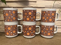 Lubiana Polish retro patterned mugs