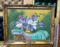 Signos, framed oil painting 60 x 80 cm