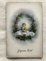 Antik, régi Karácsonyi képeslap                              -2.