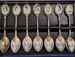 Longton hall Staffordshire England English collector's silver plated spoon specialty viii.Henrik's wife