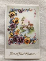 Antik, régi Anyák napi képeslap                                      -2.