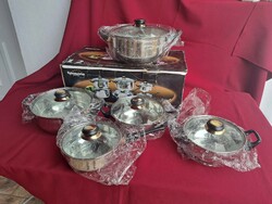 5-piece cookware set pot glass pot set cooking kitchen