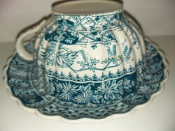 Antique fischer faience tea cup 5.