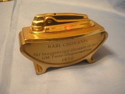 M1-12 Ronzon 22-k  Aranyozott egyedi luxus öngyújtó ajándékba is elegáns újszerű állapot.+ szipkával