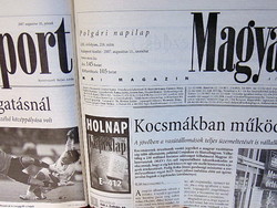 August 11, 2007 / Hungarian nation / birthday!? Original newspaper! No.: 22432