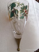 Rosenthal glass bell with bell flower pattern