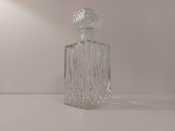 Retro whiskys üveg szögletes dugós mid century italos palack