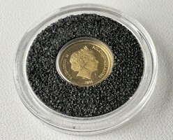 733T. 1 Forintról! 14k Arany (0,5 g) Salamon szigeteki 5 $ , 2011-es , Taj Mahal, India!