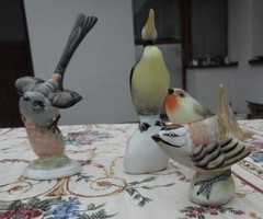 Madár figura porcelán készlet aquincumi és hollóházi