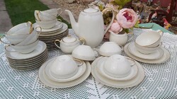 Beautiful arzberg ekrü 12 person tea set elegant simple pattern tea set teapot cup