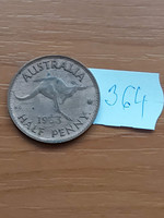 Australia 1/2 half penny 1963 (p) - perth (one point after penny) bronze 364