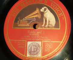 ALMA GLUCK SOPRANO   -  EFREM ZIMBALIST HEGEDŰ  78 RPM  SELLAK