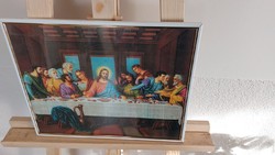 (K) Szép szentkép nyomat 35x28 cm kerettel