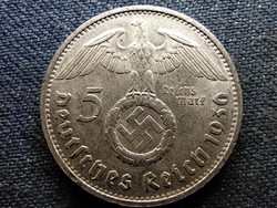 Németország Horogkeresztes .900 ezüst 5 birodalmi márka 1936 F (id69832)