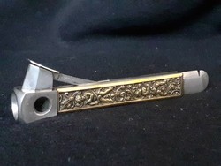 Solingen donatus cigar cutter, with copper decoration, decorated with beautiful putts, a rarity at a cheap price