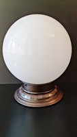 Special art deco, bauhaus white, huge, milk glass sphere, old, 80 - 100 year old ceiling lamp
