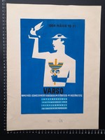 Plakát terv, Szakszervezeti világszövetség 1964 Varsó