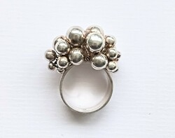 Silver berry ring 17mm
