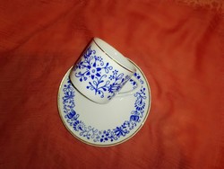 Hollóháza porcelain coffee cobalt blue pattern.