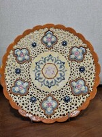 Zsolnay áttört tányér 30 cm