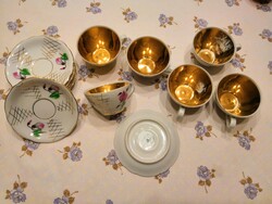 KAHLA porcelán mokkás csészék és tányérok