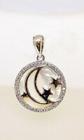 Moon silver pendant with mother-of-pearl (zal-ag107735)