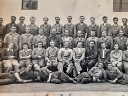 Régi fotó 1951 iskolai csoportkép vintage fénykép