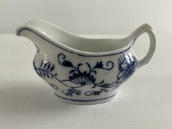 Régi, vintage német porcelán hagymamintás (Zwiebelmuster) szószos kiöntő