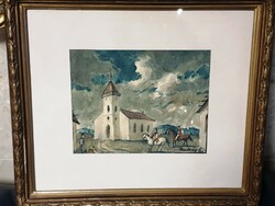 RUDNAY GYULA  1878 - 1957- Horsemen-