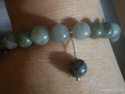 Discounted! Labradorite 10 mm bracelet with silver clasp