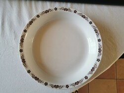 Alföldi porcelán főzelékes, kocsonyás tányér mintás szélű