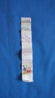 Old memorial from 1973: floral bookmark