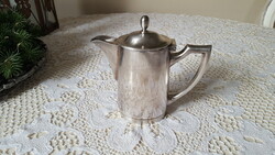 Old, silver-plated hotel b. Bohrmann coffee and tea jug, spout