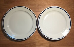 Alföldi porcelán lapos tányér kék csíkos 24 cm