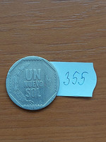 PERU 1 "UN NUELVO SOL" 2009 LIMA Réz-nikkel  355