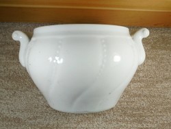 Antik régi porcelán leveses tál