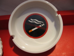 Vicces török hamutartó, Tilos a dohányzás, PORLAND genuine hard porcelain