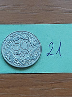 LENGYEL 50 GROSZY 1923 W Varsó, 98% nickel  21