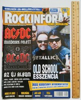 Rockinform magazin #159 2008 Metallica ACDC Ektomorf Motorhead Tesla PUF Ministry V Moto-Rock