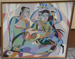 Russian abstract painting of monumental size